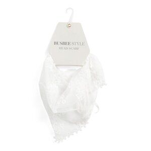 BUSBEE White Head Scarf